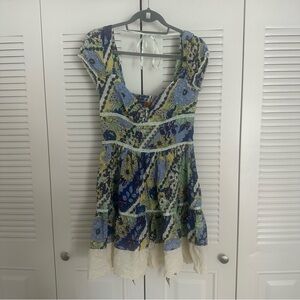 Free People Floral Mini Dress